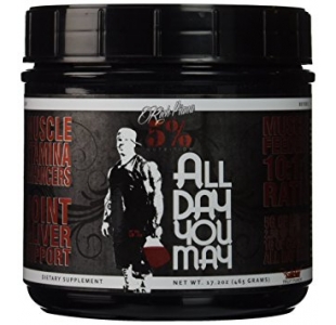 Rich Piana 5% Nutrition AllDayYouMay BCAA Amino Acids 10:1:1 - 465g
