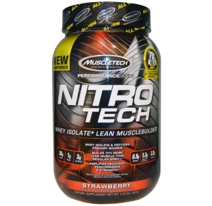 MuscleTech Nitro-Tech Protein Whey Isolate with Creatine & BCAAs the Performance Series - 900g
