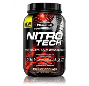MuscleTech Nitro-Tech Protein Whey Isolate with Creatine & BCAAs the Performance Series - 1.8kg