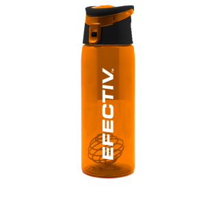 Efectiv Hybrid Protein Shake Water Bottle - Orange 700ml