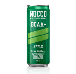 NEW NOCCO Apple Flavour BCAA Energy Drink Caffeine FREE (Case of 12 / 24) - Noccos 330ml Cans